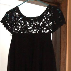 Women’s Black Shift Dress Lined Size L By Altar’d State